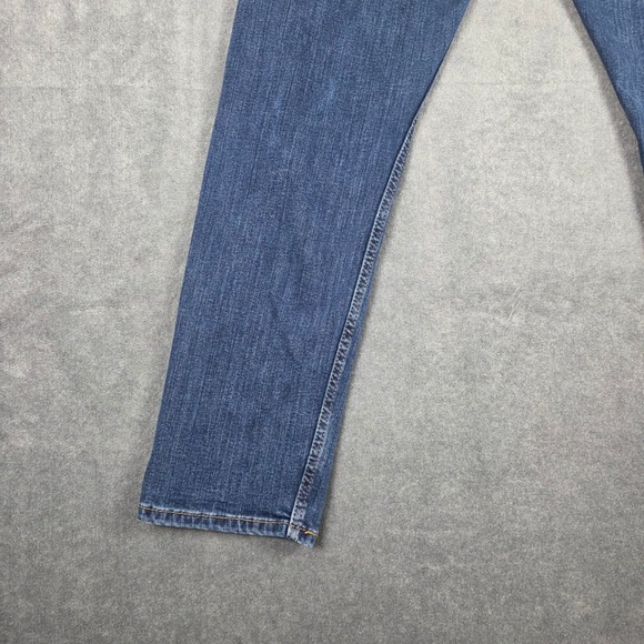 Levis 502 Taper Fit Mens Jeans 31x30 Dark Wash Blue Denim - Picture 8 of 13